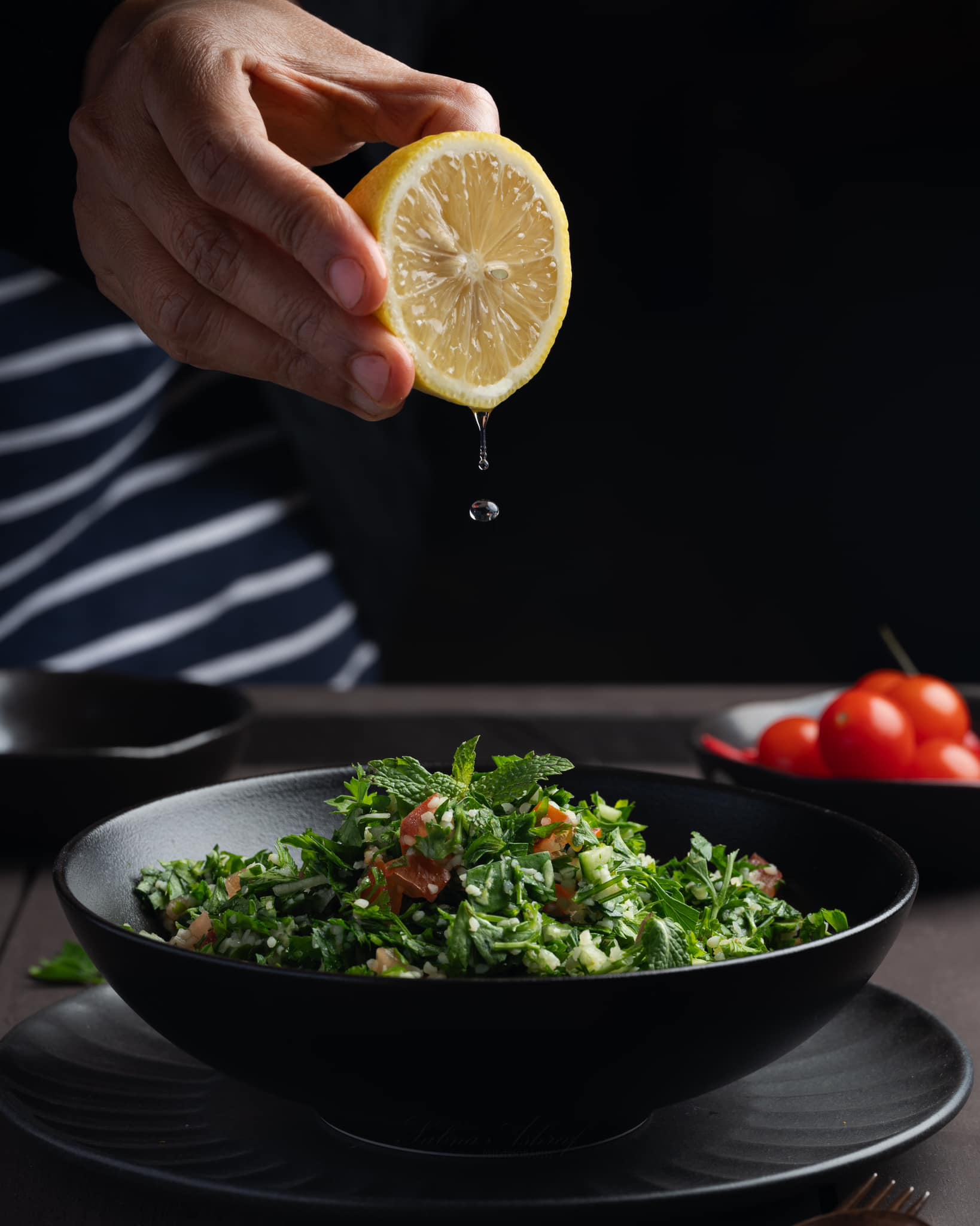 Green salada in a bowl